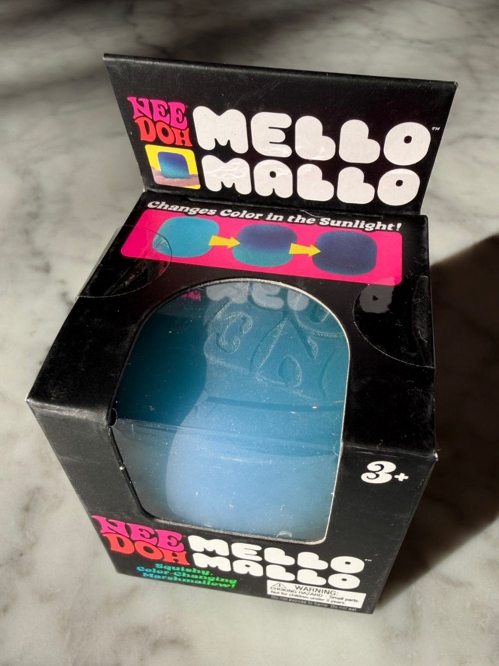 NWT Nee Doh Viral Mello Mallo Color-Changing Squishy Toy - Blue